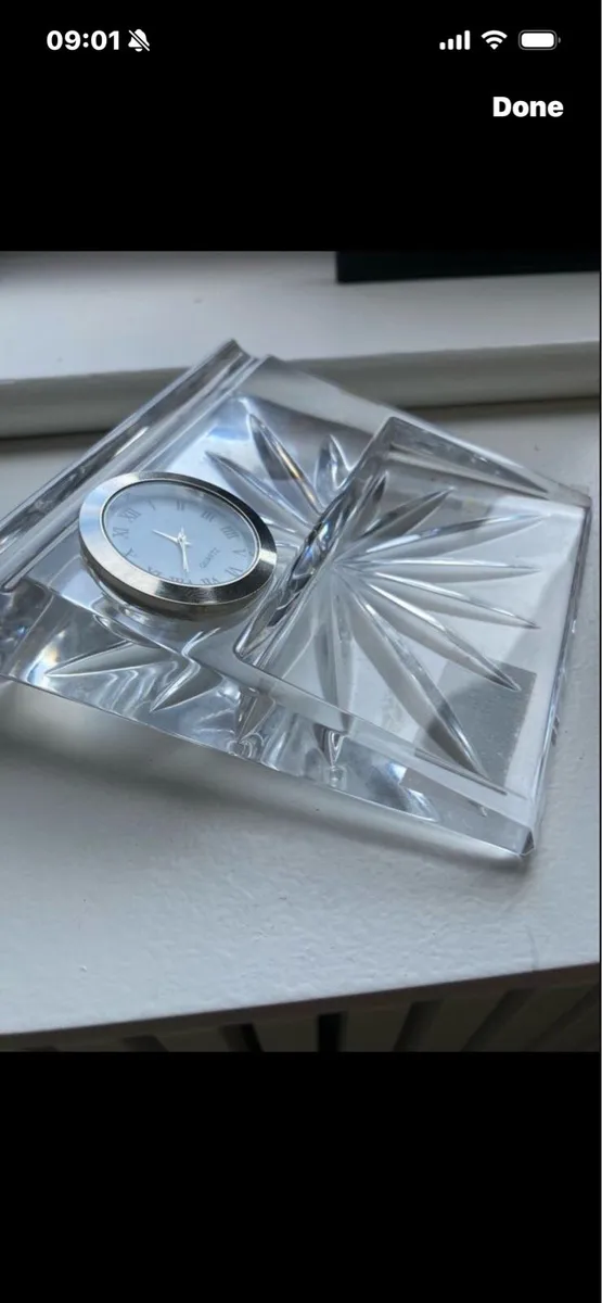 Waterford Crystal Desk Clock Set - Image 2