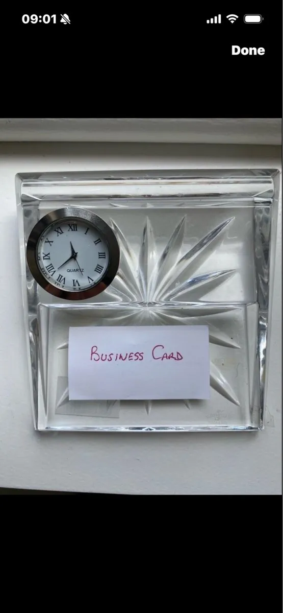 Waterford Crystal Desk Clock Set - Image 4