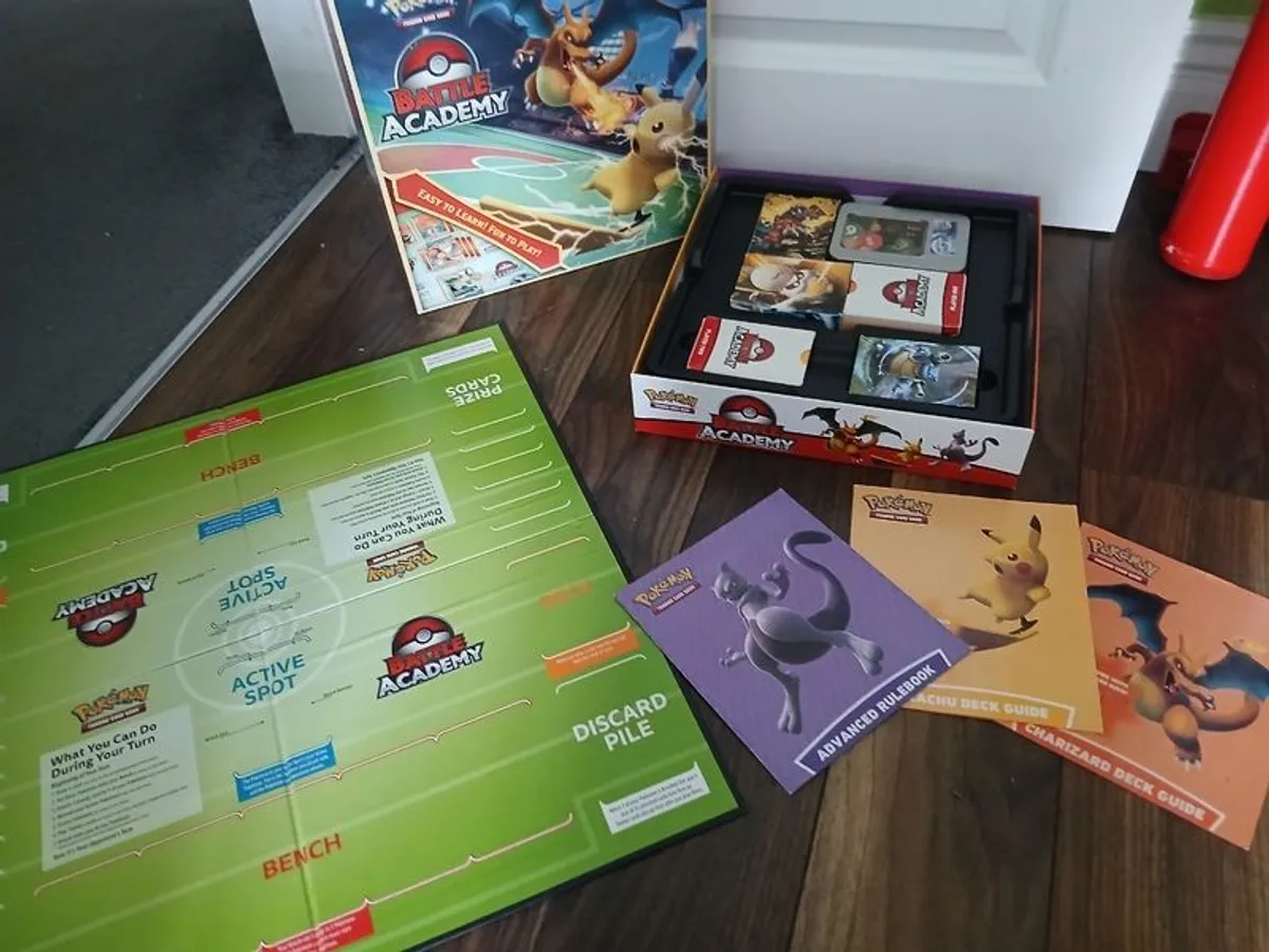 Playroom clear out - Pokemon battle board game with multiple pokemon card sets, excellent condition, great value- PRICE REDUCED AGAIN! - Image 1