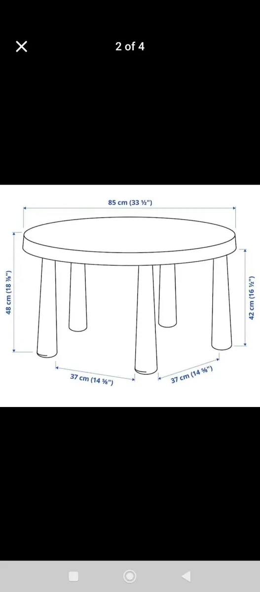 Kids table and sun chair - Image 2