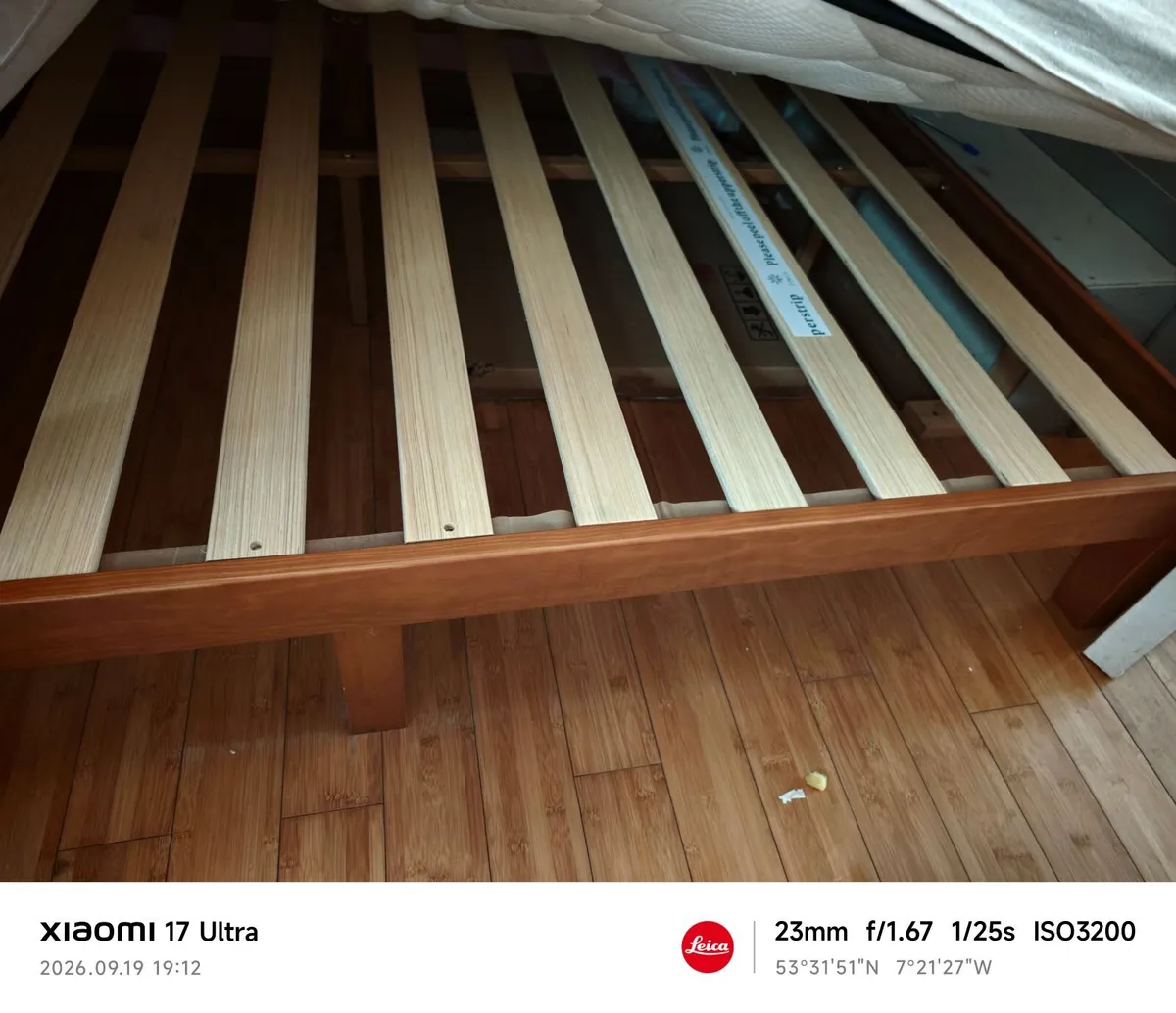 Double bed frame
