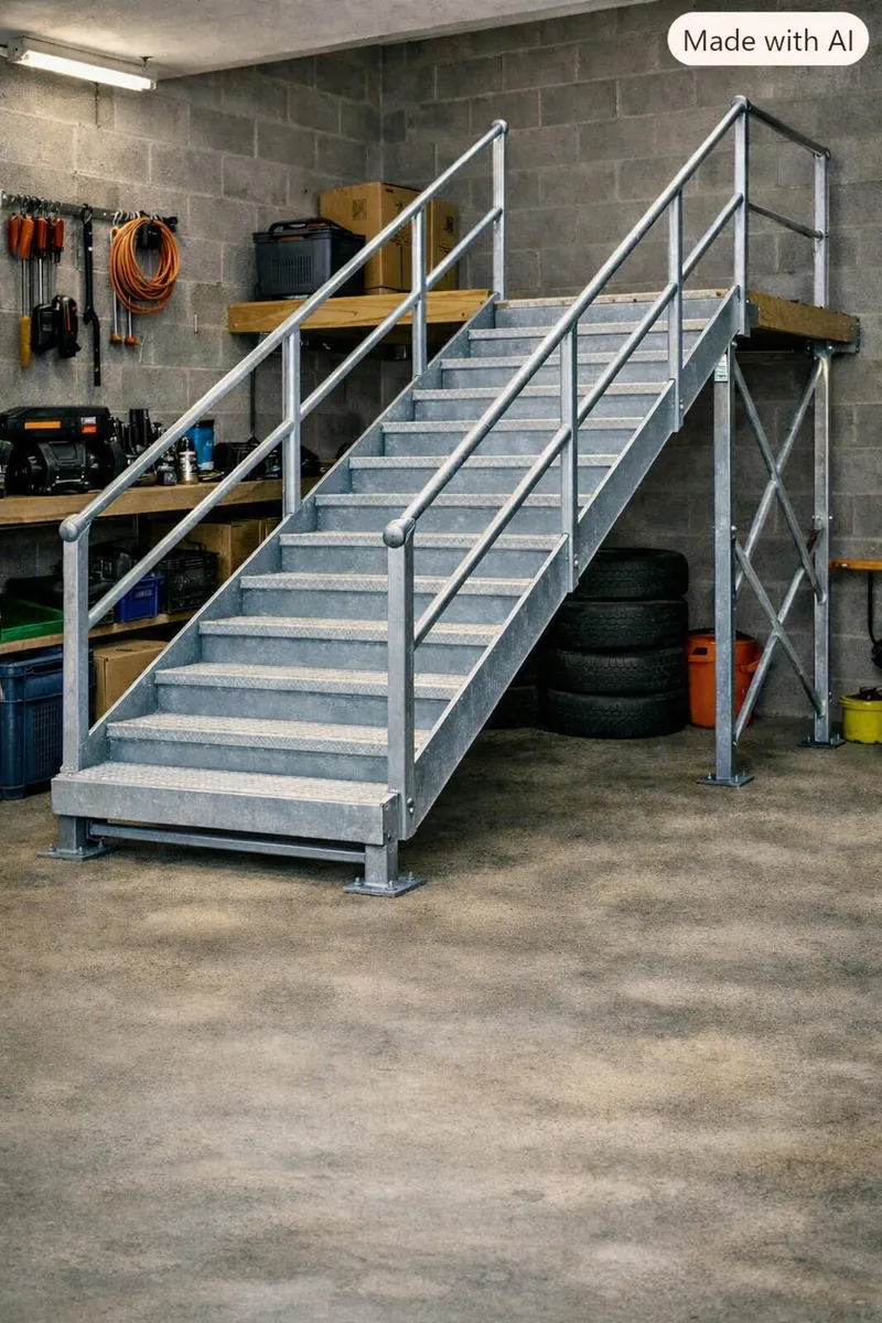 Galvanised Stairs - Image 1