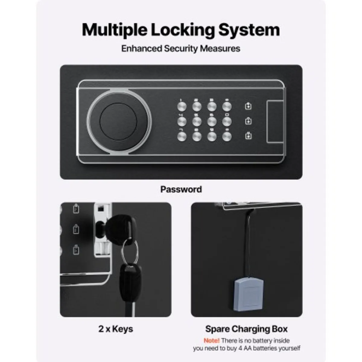 4 Gun Safe, Long Gun Cabinet for Rifles and Pistol - Image 4