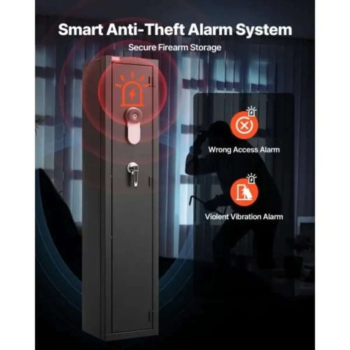 Gun Safe, Heavy Duty Cold-Rolled Steel Rifle Cabin - Image 3