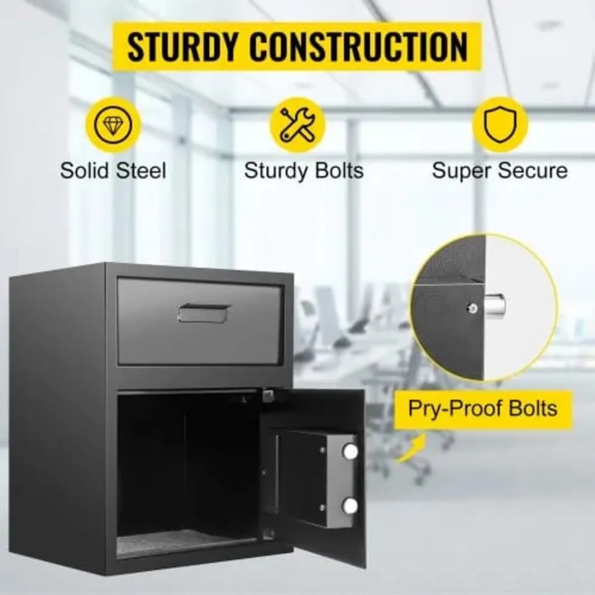 Digital Depository Safe 48 L Electronic Code Lock, - Image 2