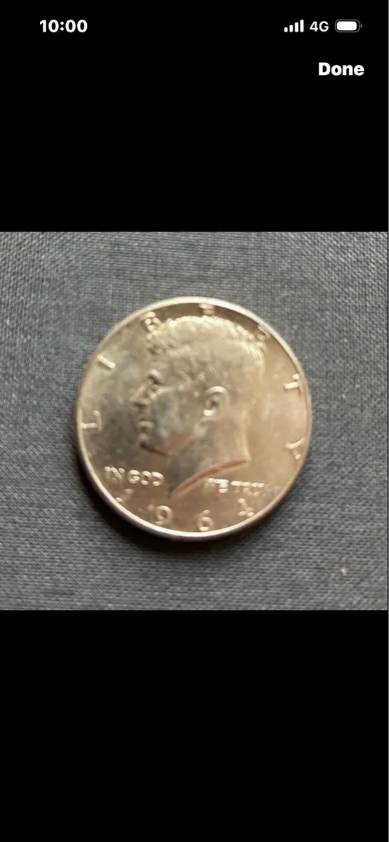 1964 JF Kennedy Commemorative SilvHalf dollar coin - Image 1