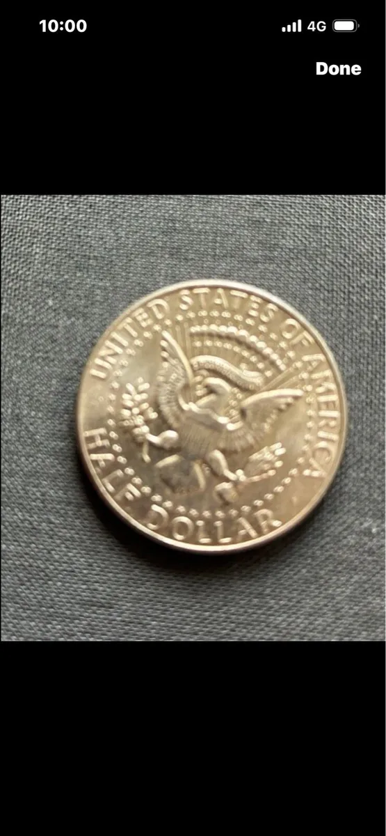 1964 JF Kennedy Commemorative SilvHalf dollar coin - Image 2