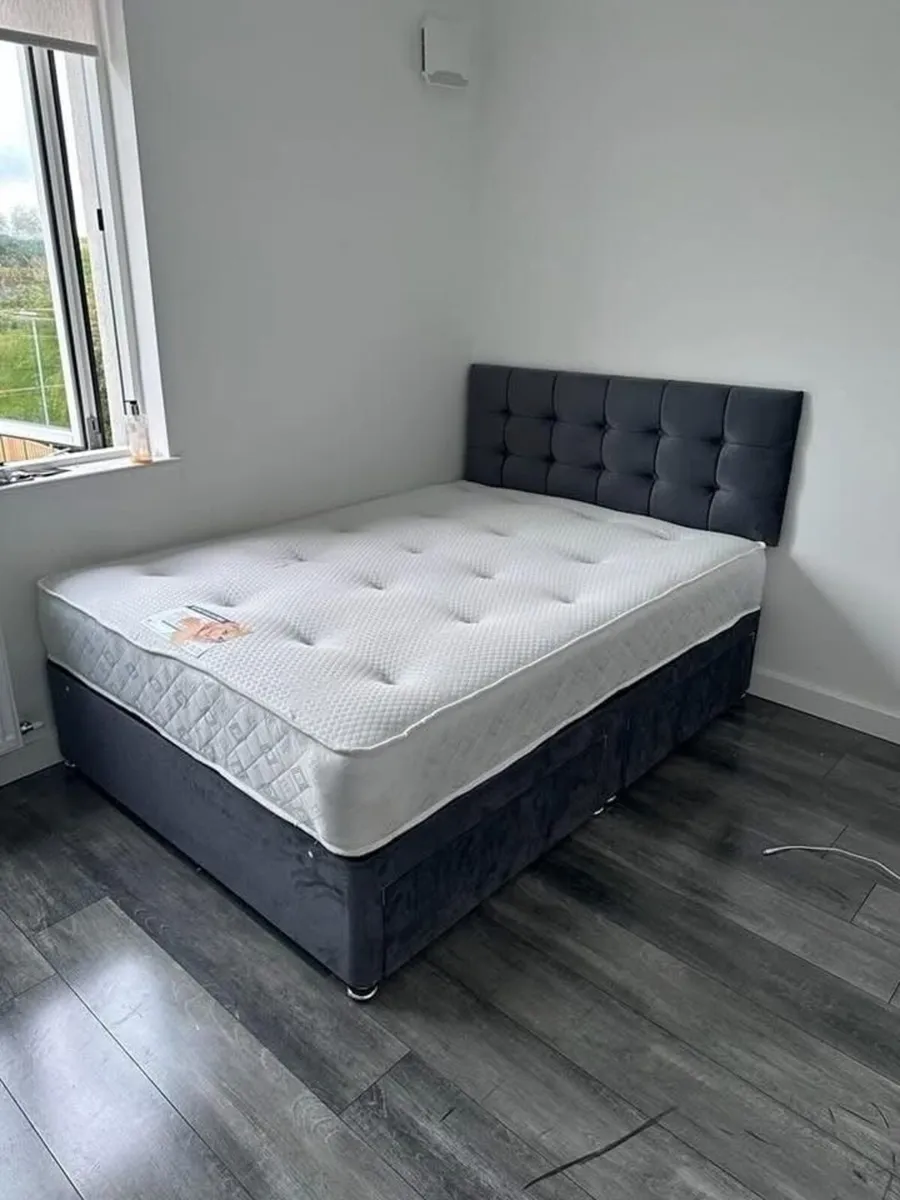 New Divan Beds With Headboards Free Delivery - Image 2
