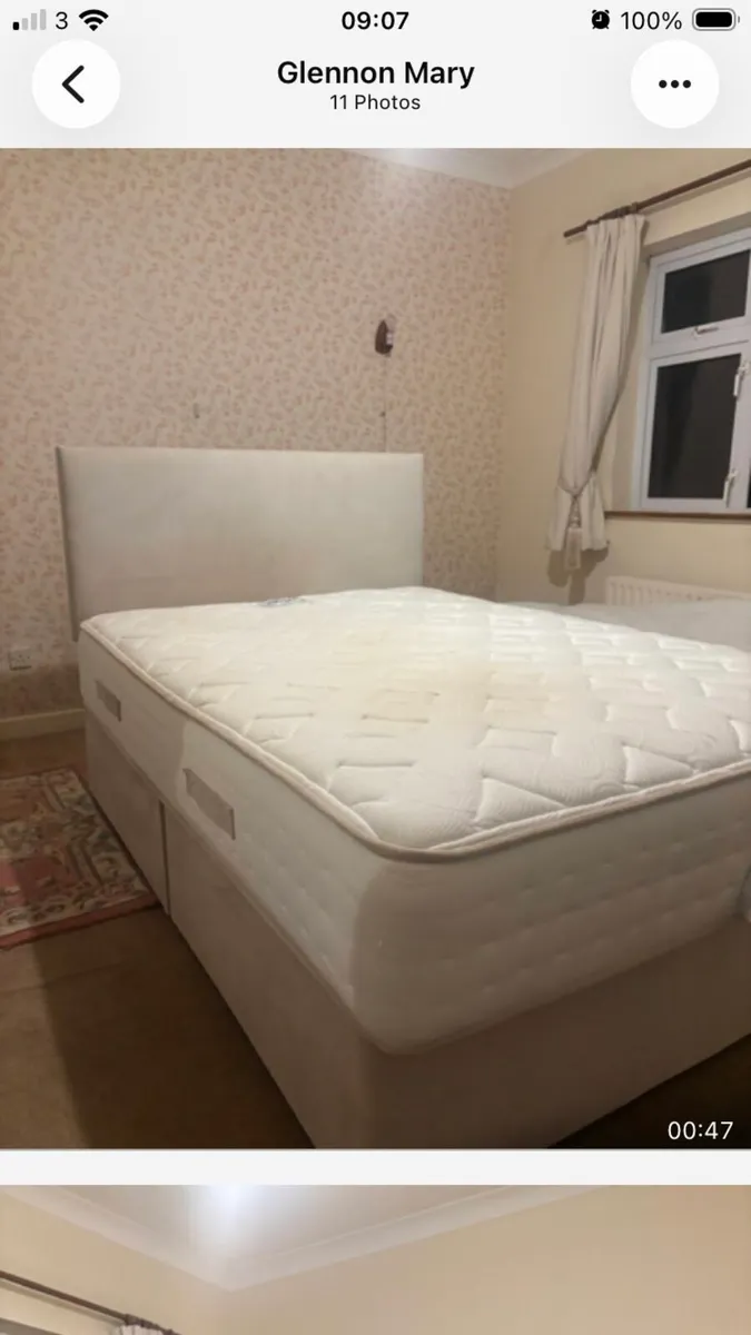 Double divan bed - Image 1