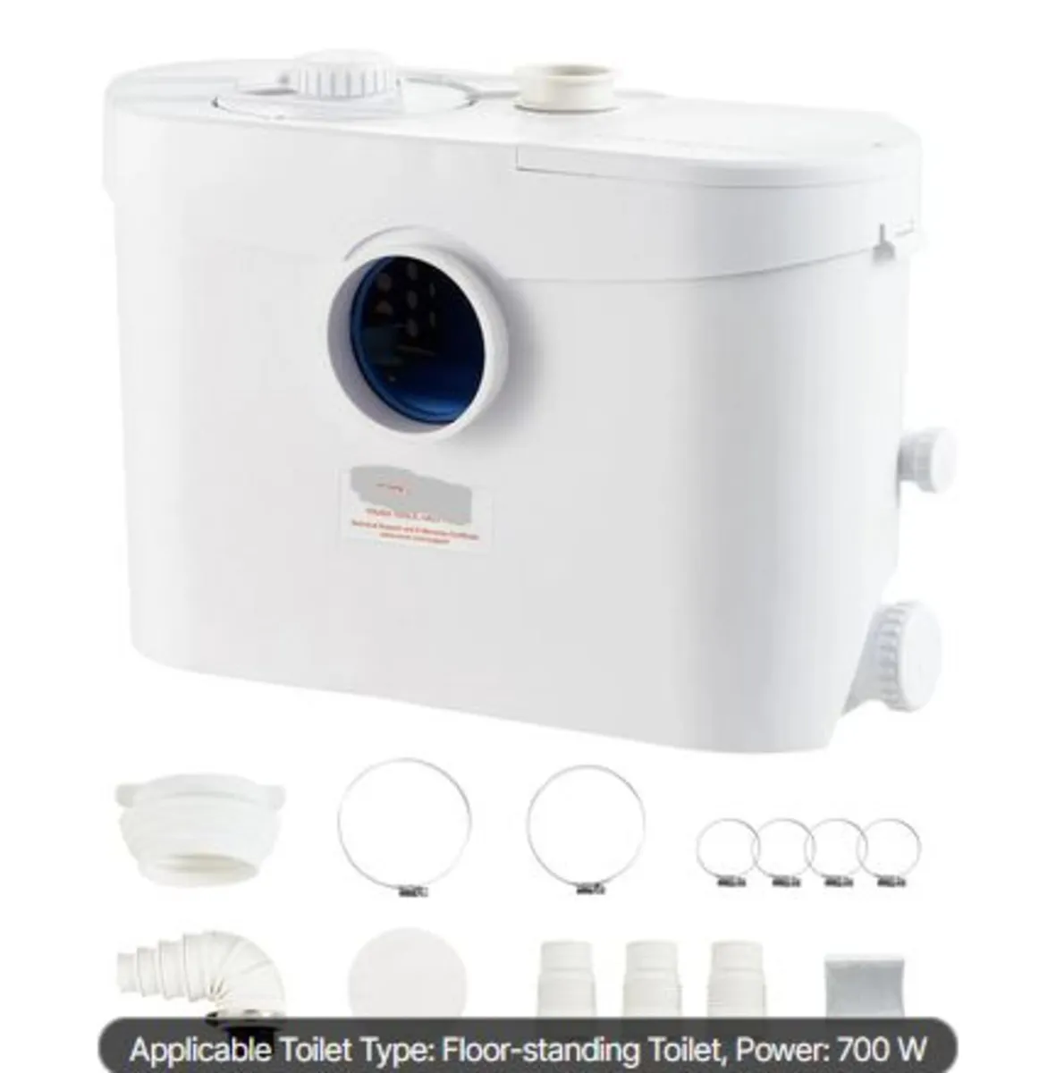 Macerator Pump, 700W, 9600 L/h Flow, 32.8 ft/10 m - Image 1