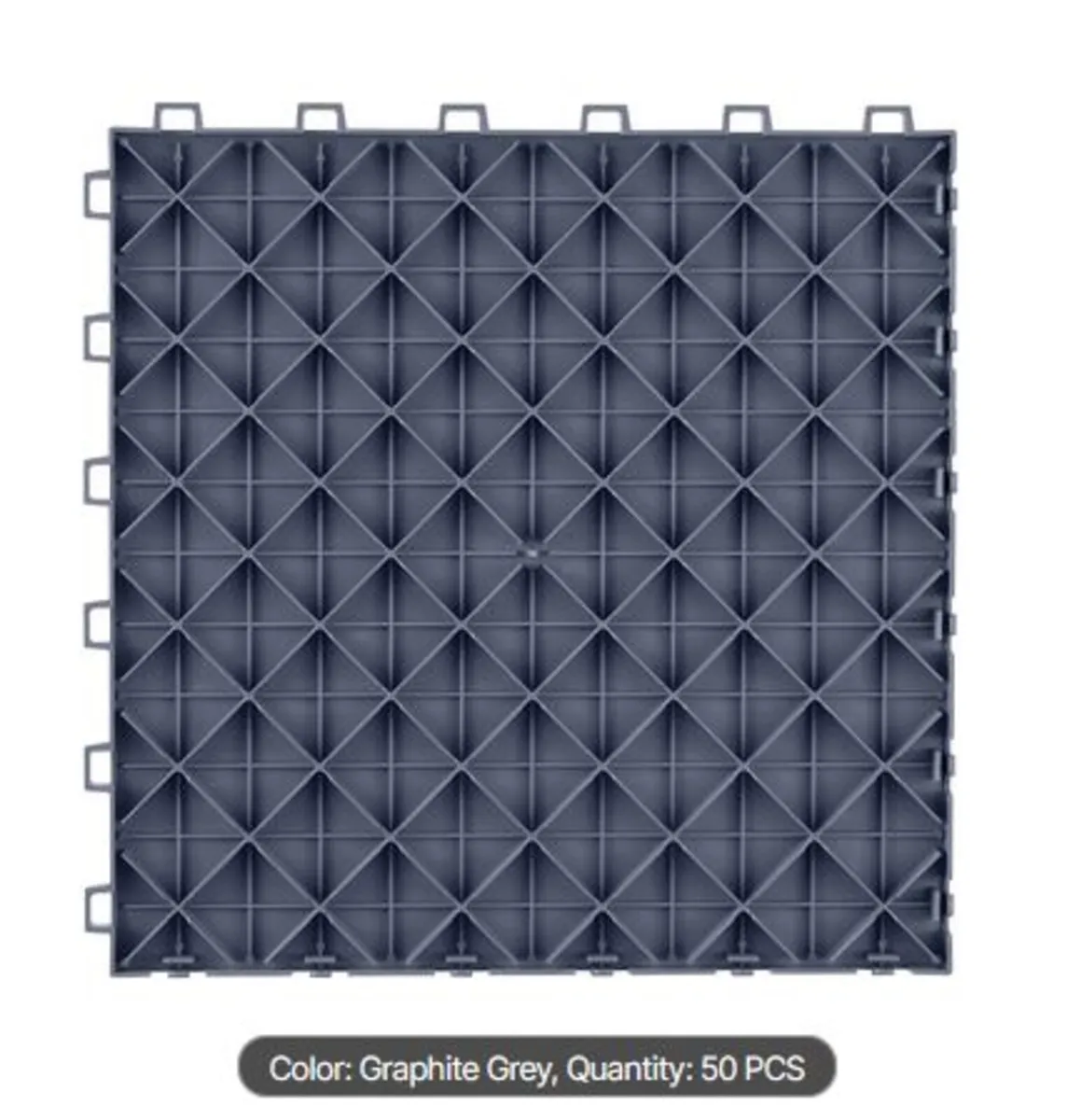 Garage Tiles Interlocking, 12x 2x0.53 inch 50 pack - Image 3