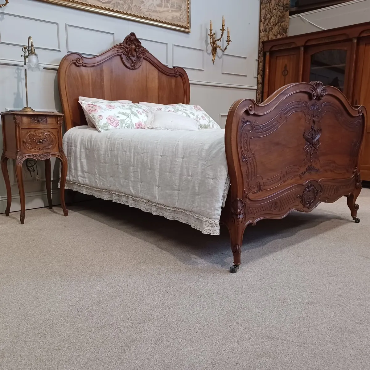 Honoré Dufin double bed Louis XV - Image 1