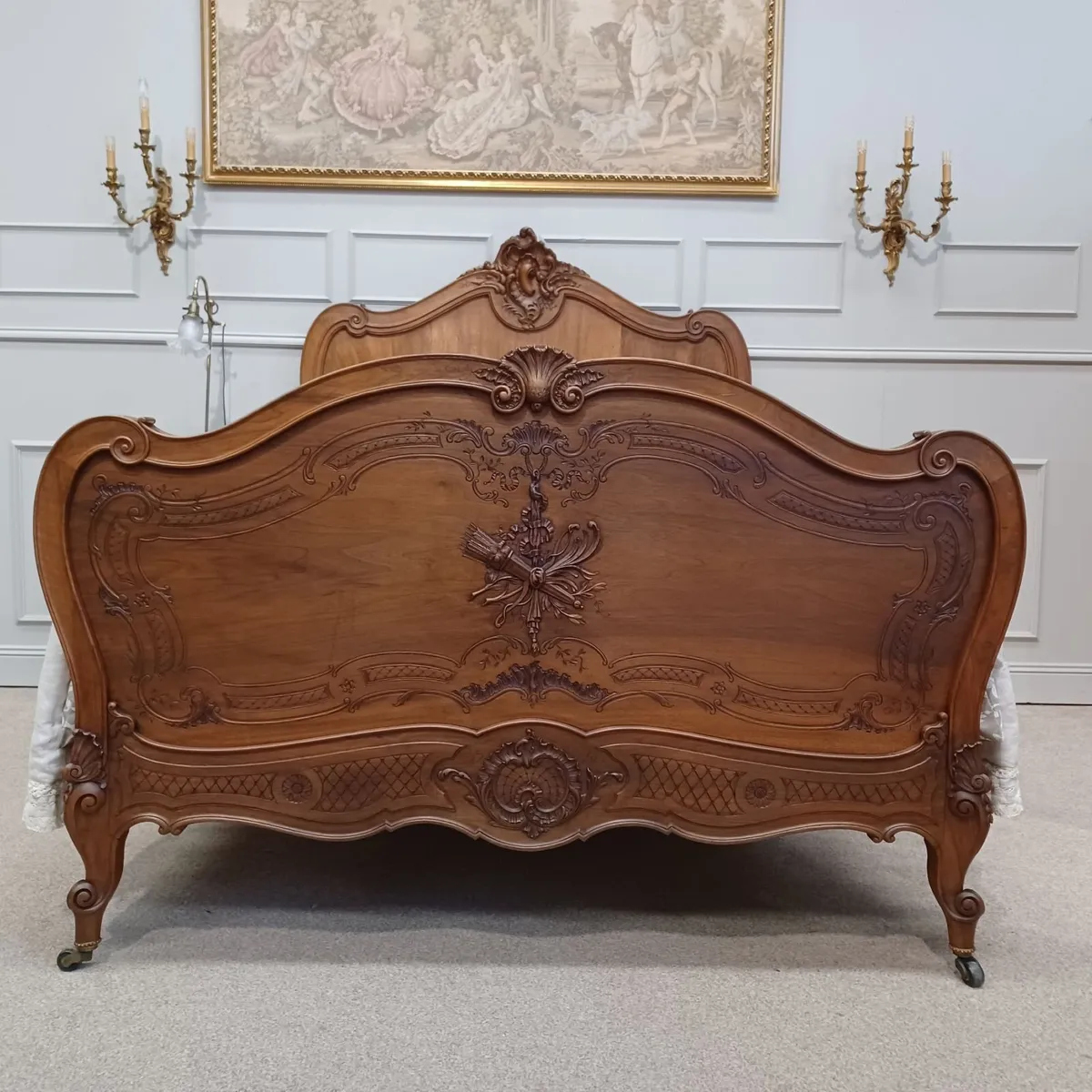 Honoré Dufin double bed Louis XV - Image 2