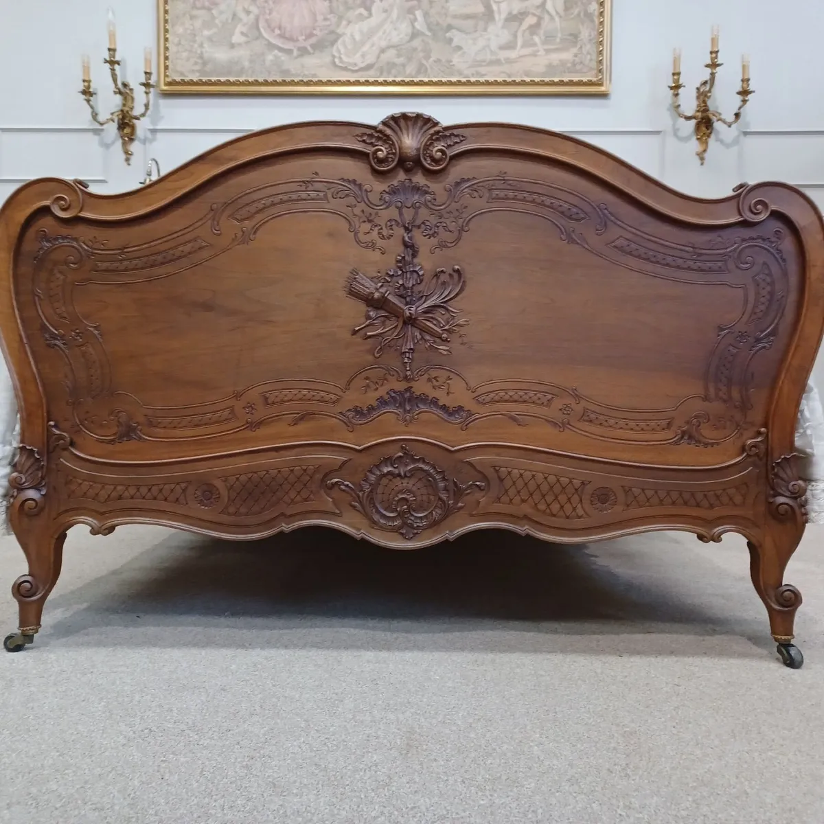 Honoré Dufin double bed Louis XV - Image 4