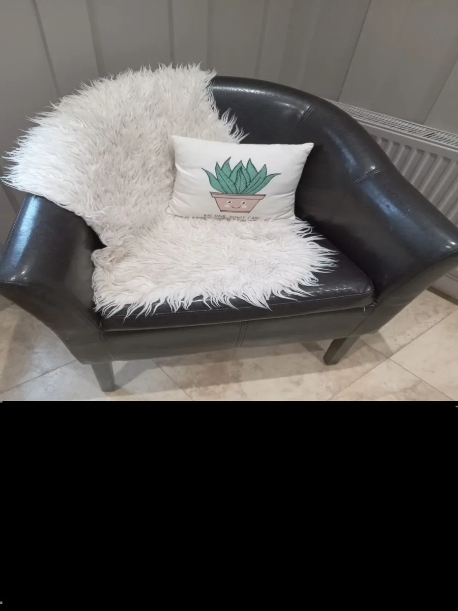 Tub Chair - Dark Brown - Image 1