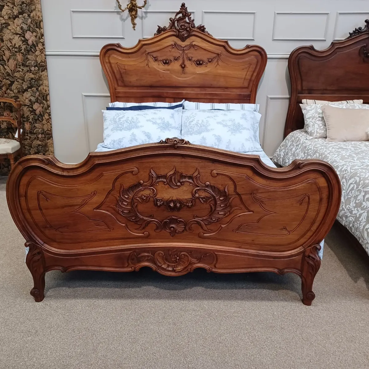 Two Antique Double Beds Louis XV - Image 3