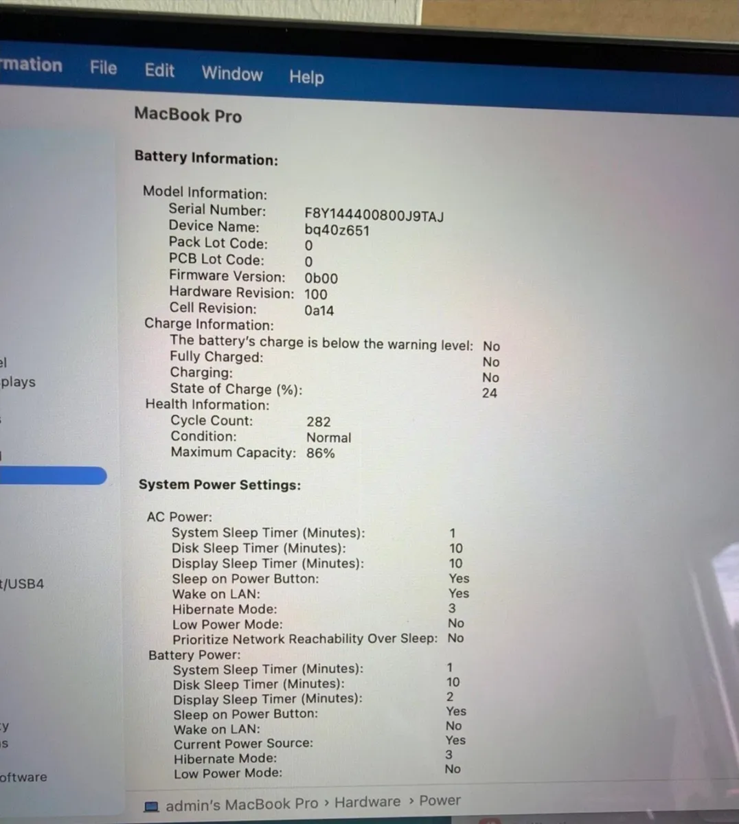 Apple Macbook Pro 16" (2021) M1 Pro 16/1TB 86% BH - Image 3