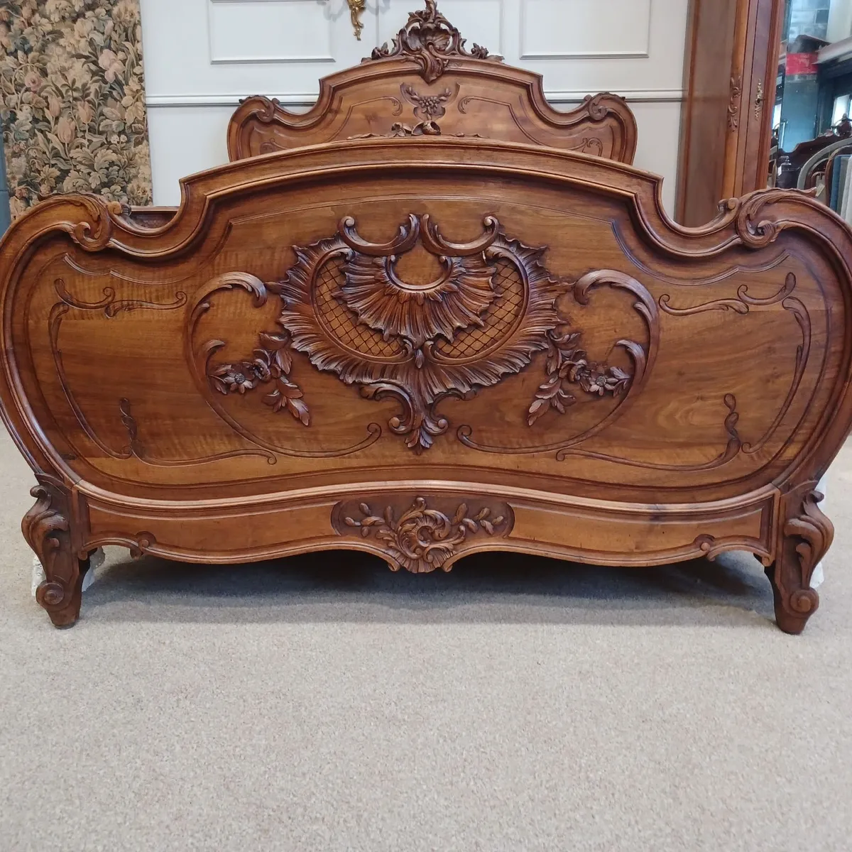 Antique Wardrobe And Double Bed - Louis XV - Image 4