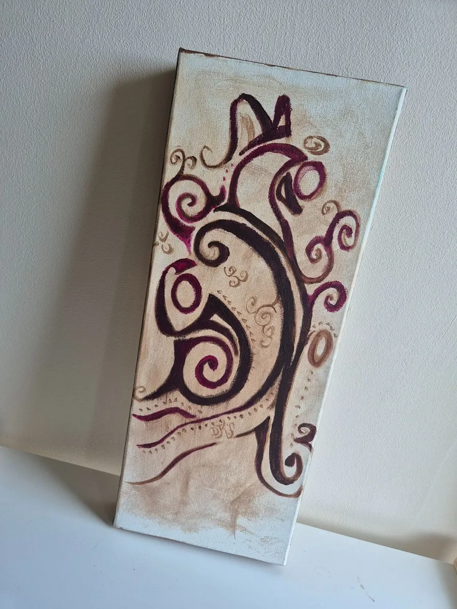 Abstract - Handpainted  (signed DJK original)