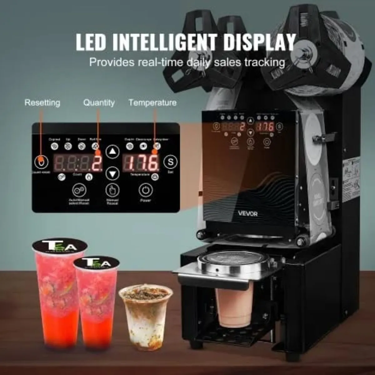 Fully Automatic Cup Sealing Machine, 500-650 Cups/ - Image 3
