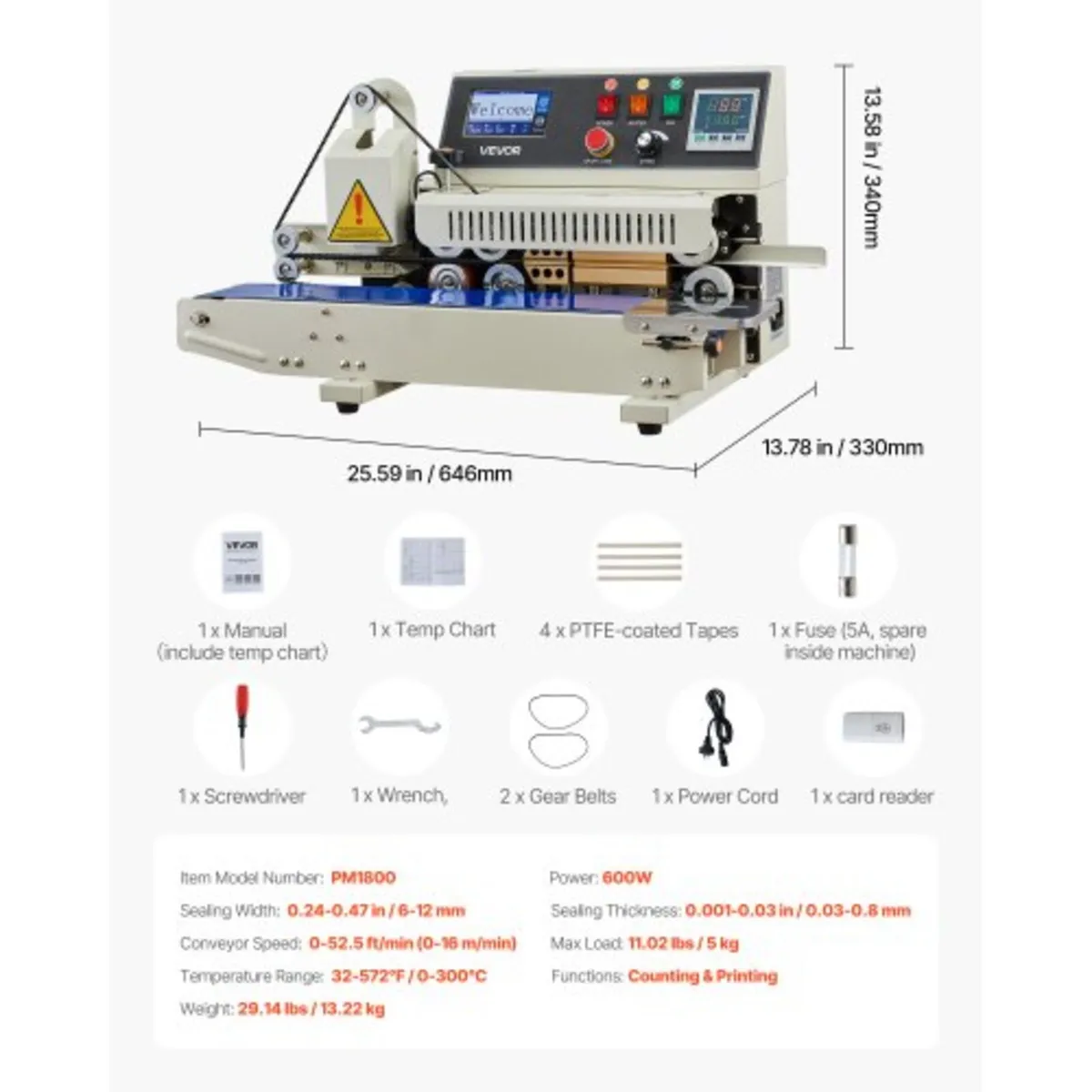 Continuous Bag Band Sealing Machine, 6-12 mm Seal - Image 4