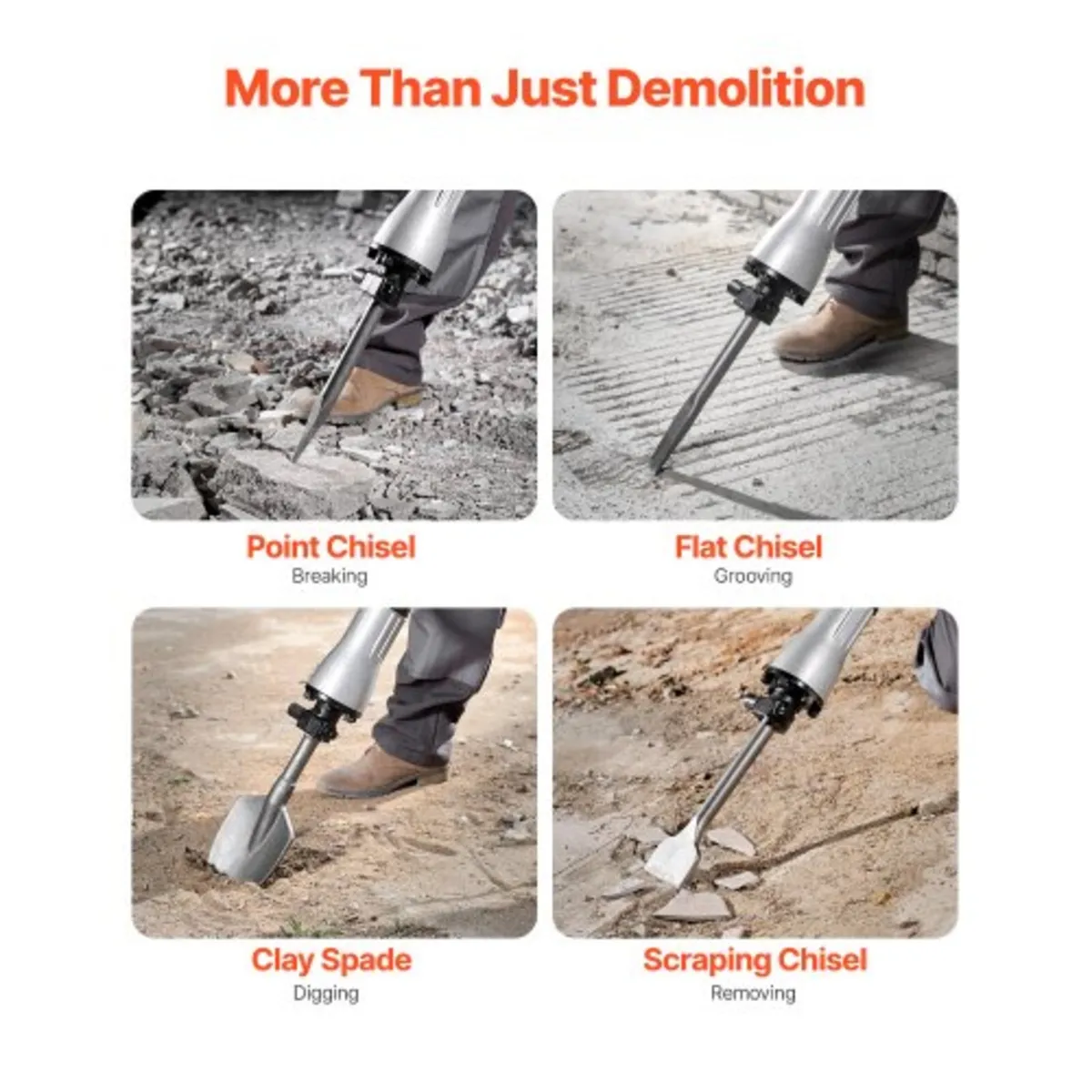 Demolition Jack Hammer Concrete Breaker 2200W Elec - Image 3