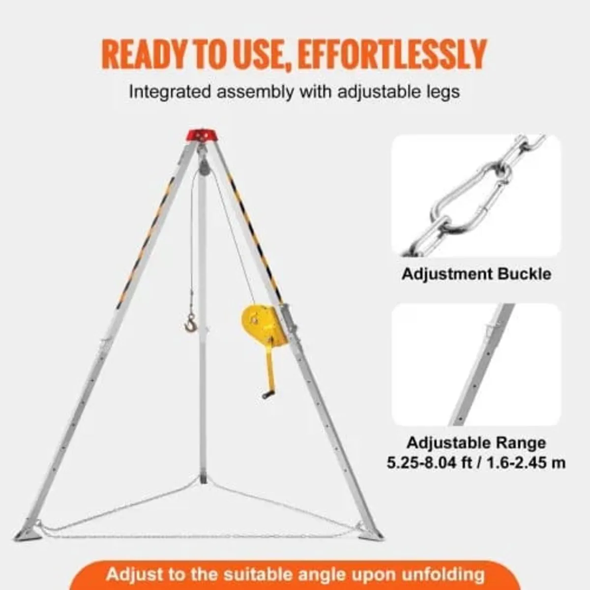 Confined Space Tripod Kit, 1179 kg Winch, Confined - Image 2