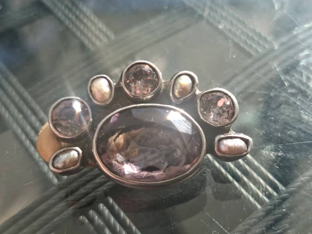 Beautiful pair of 1930's Sterling Silver Earrings - Image 2