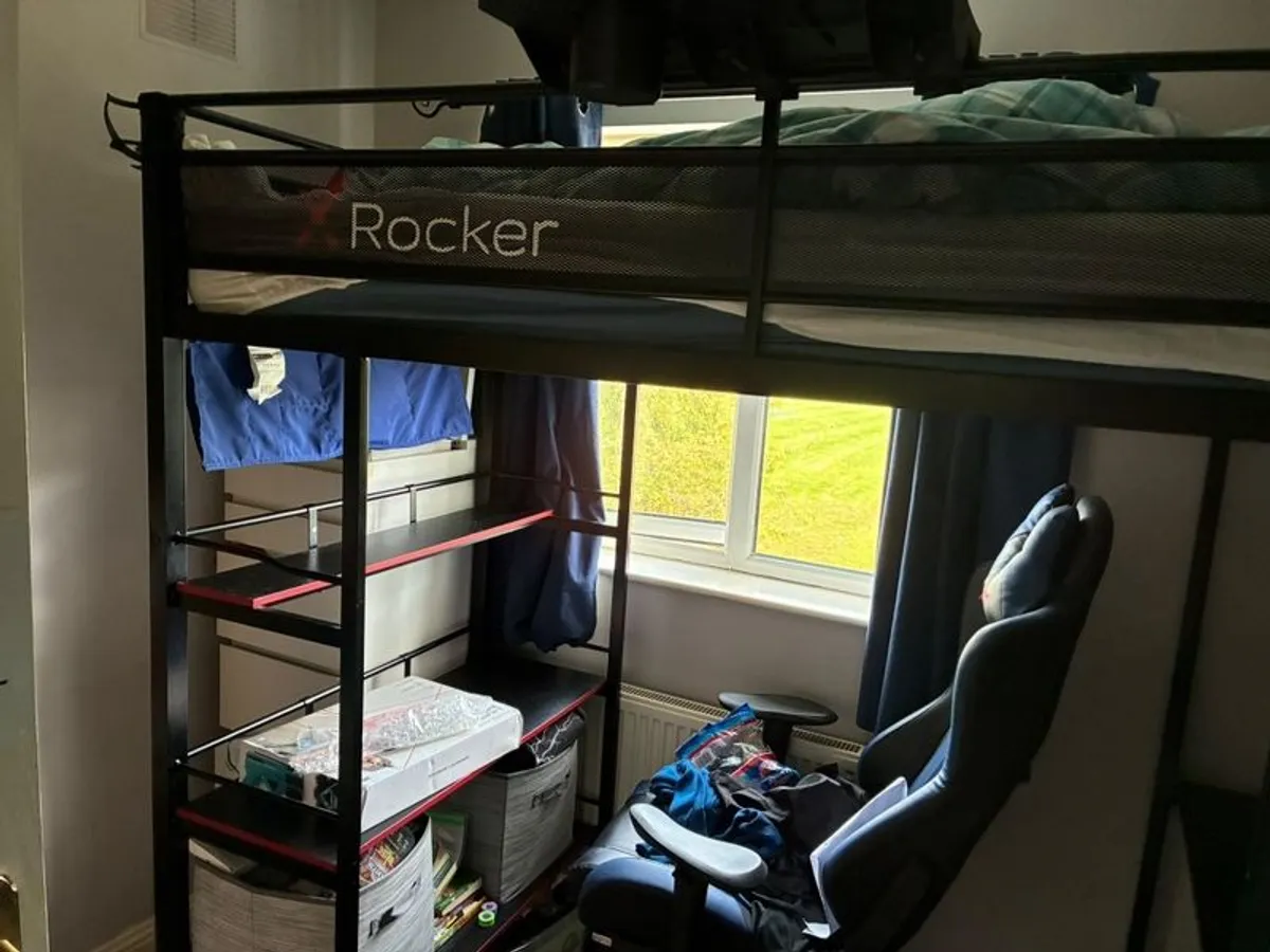 X Rocker high sleeper Gaming bed - Image 3