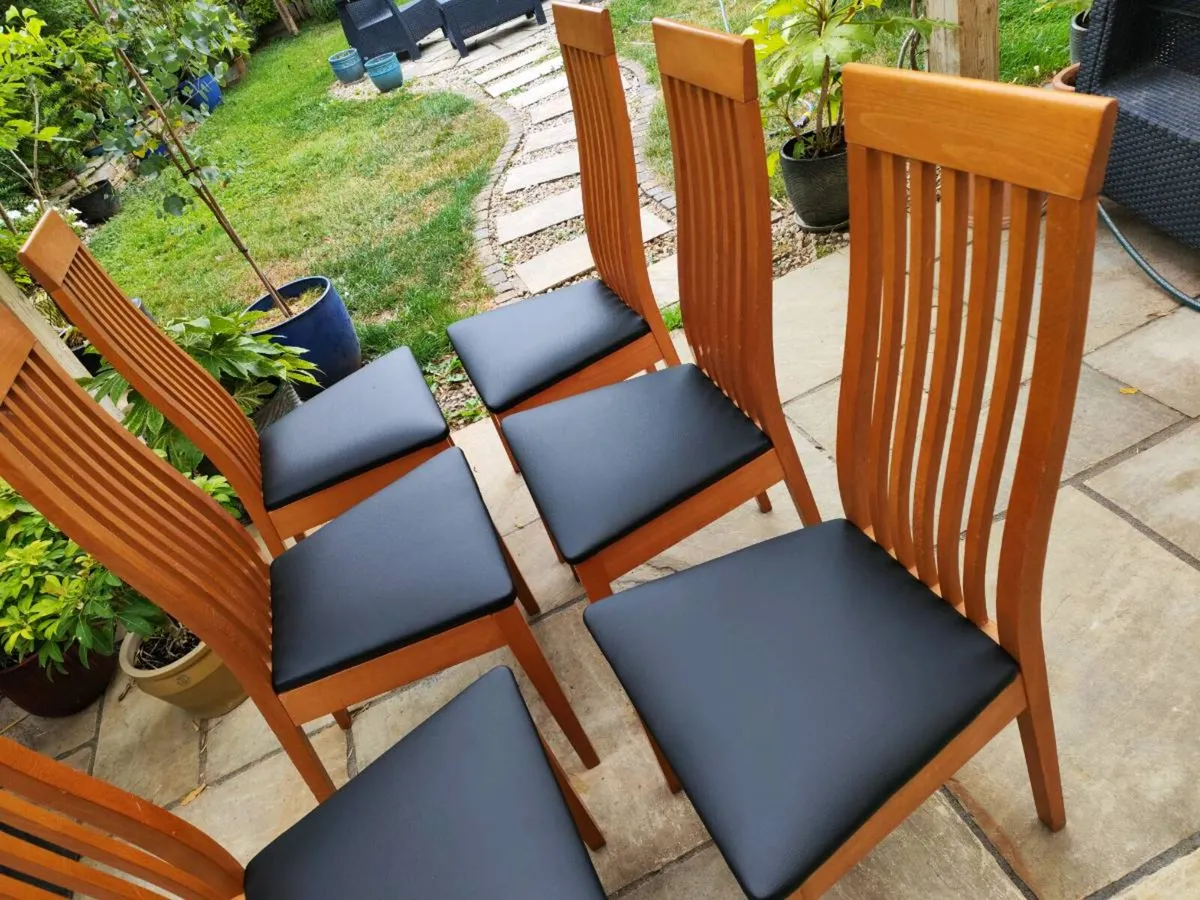 6 kitchen dining chairs - Image 3