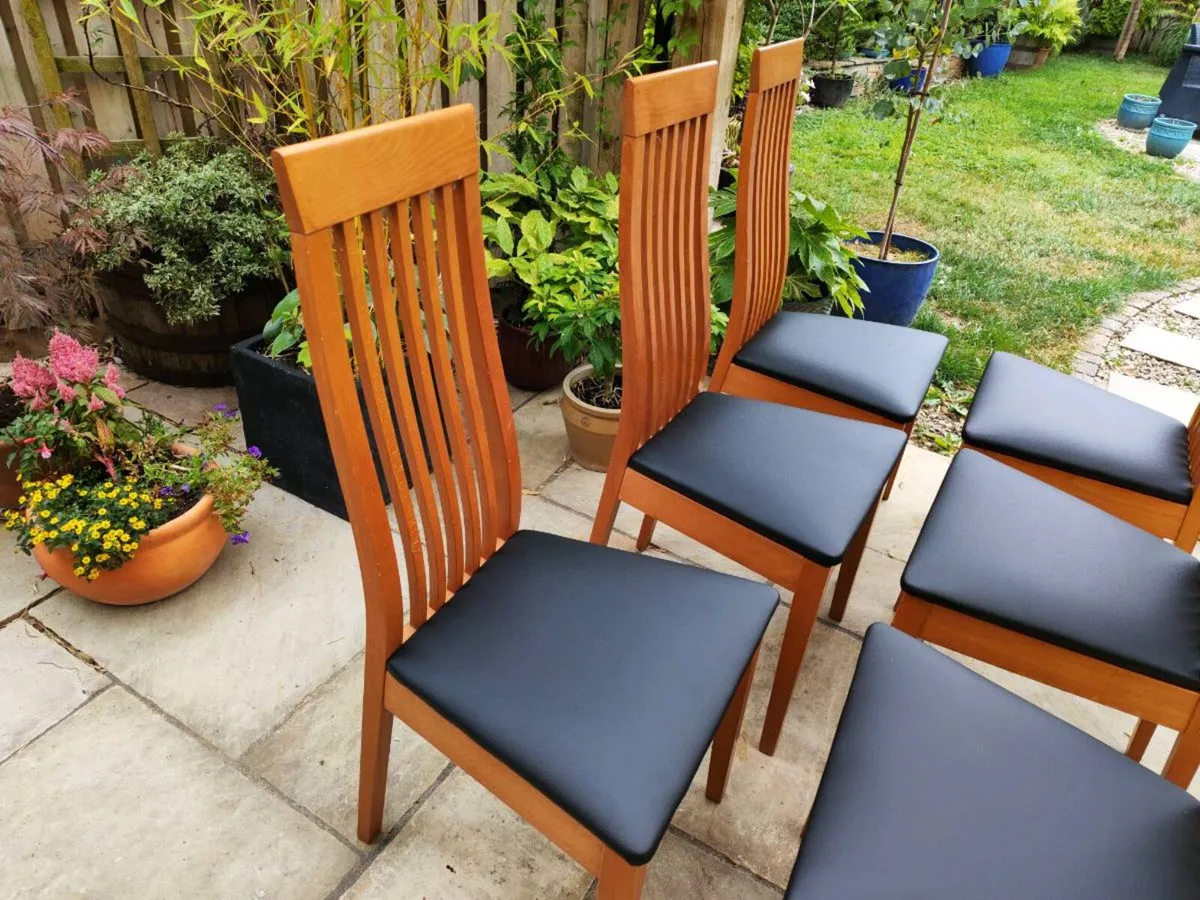 6 kitchen dining chairs - Image 4