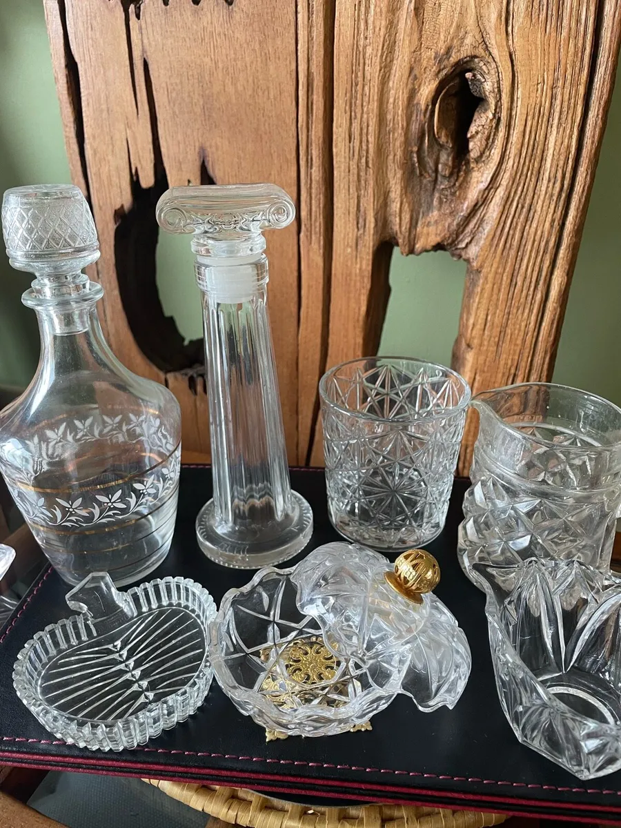 Glass crystals antique