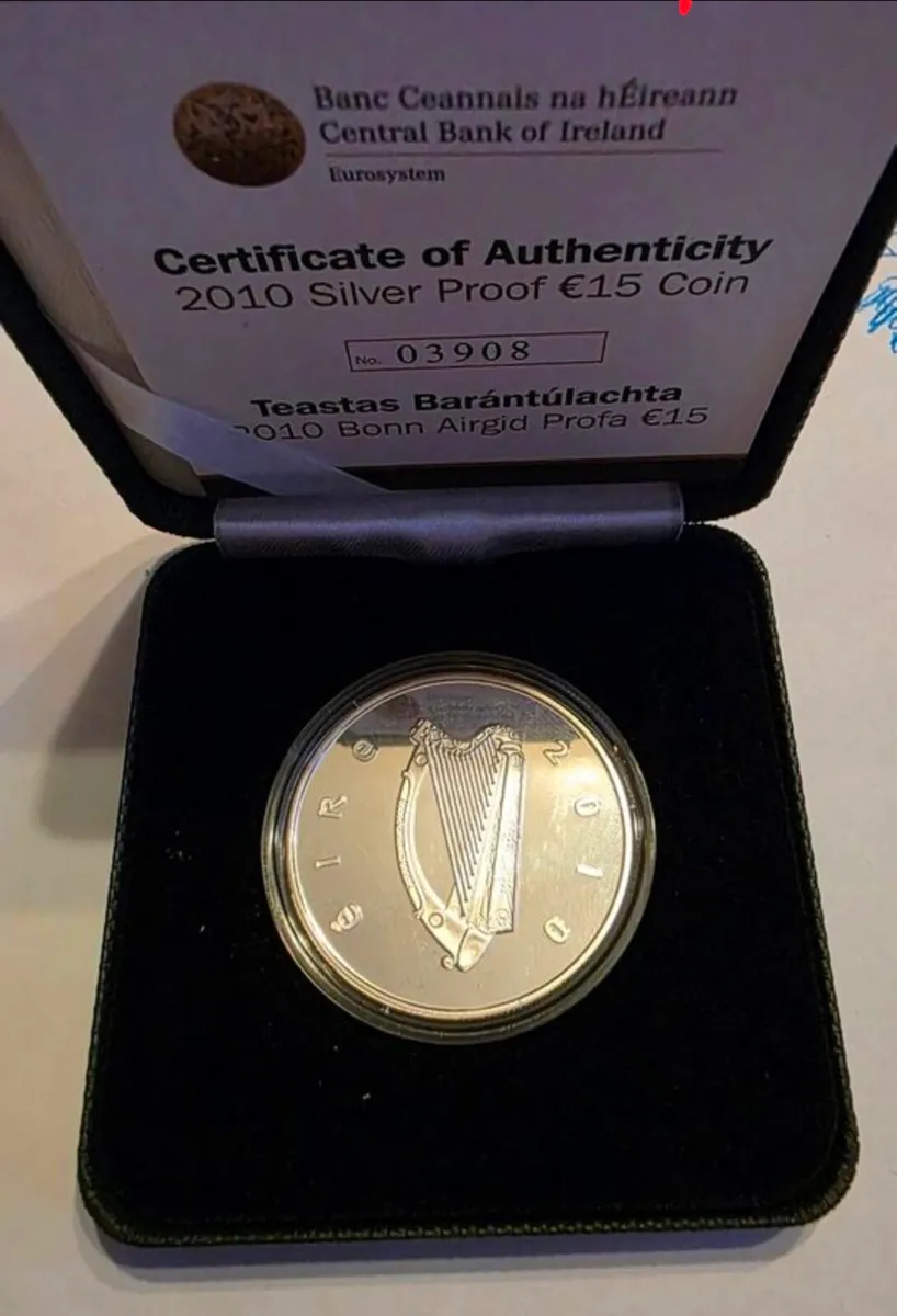 2010 irish silver commerative 15 euro coin - Image 2