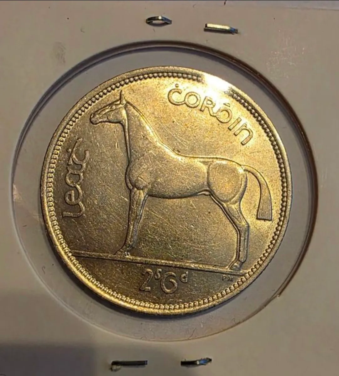 1939 irish silver half crown - Image 1
