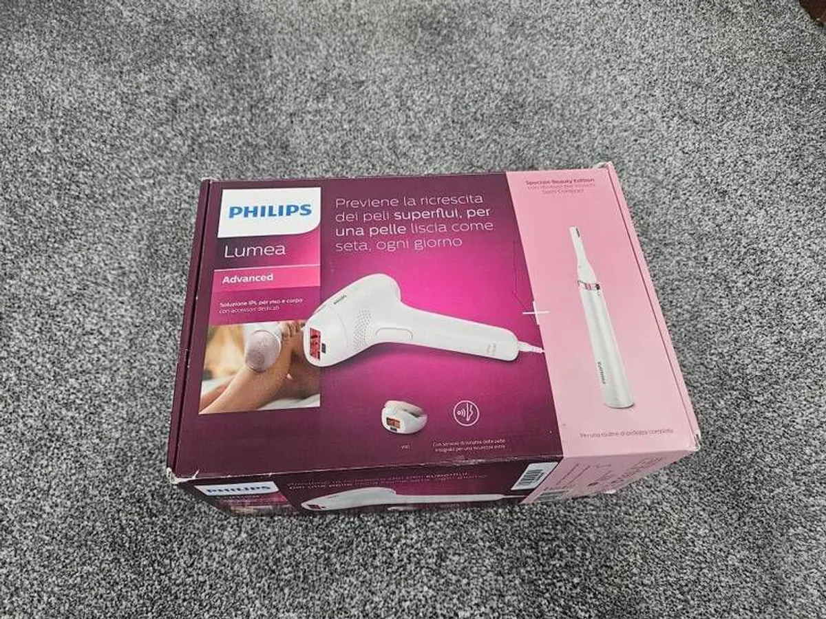 Philips Lumea IPL Hair Removal - Hair Removal Device With Satin Compact Pen Trimmer - Image 1