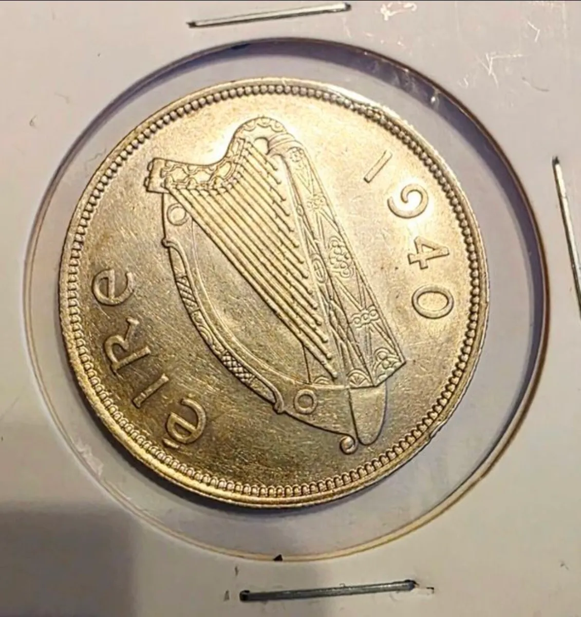 1940 irish silver half crown - Image 2