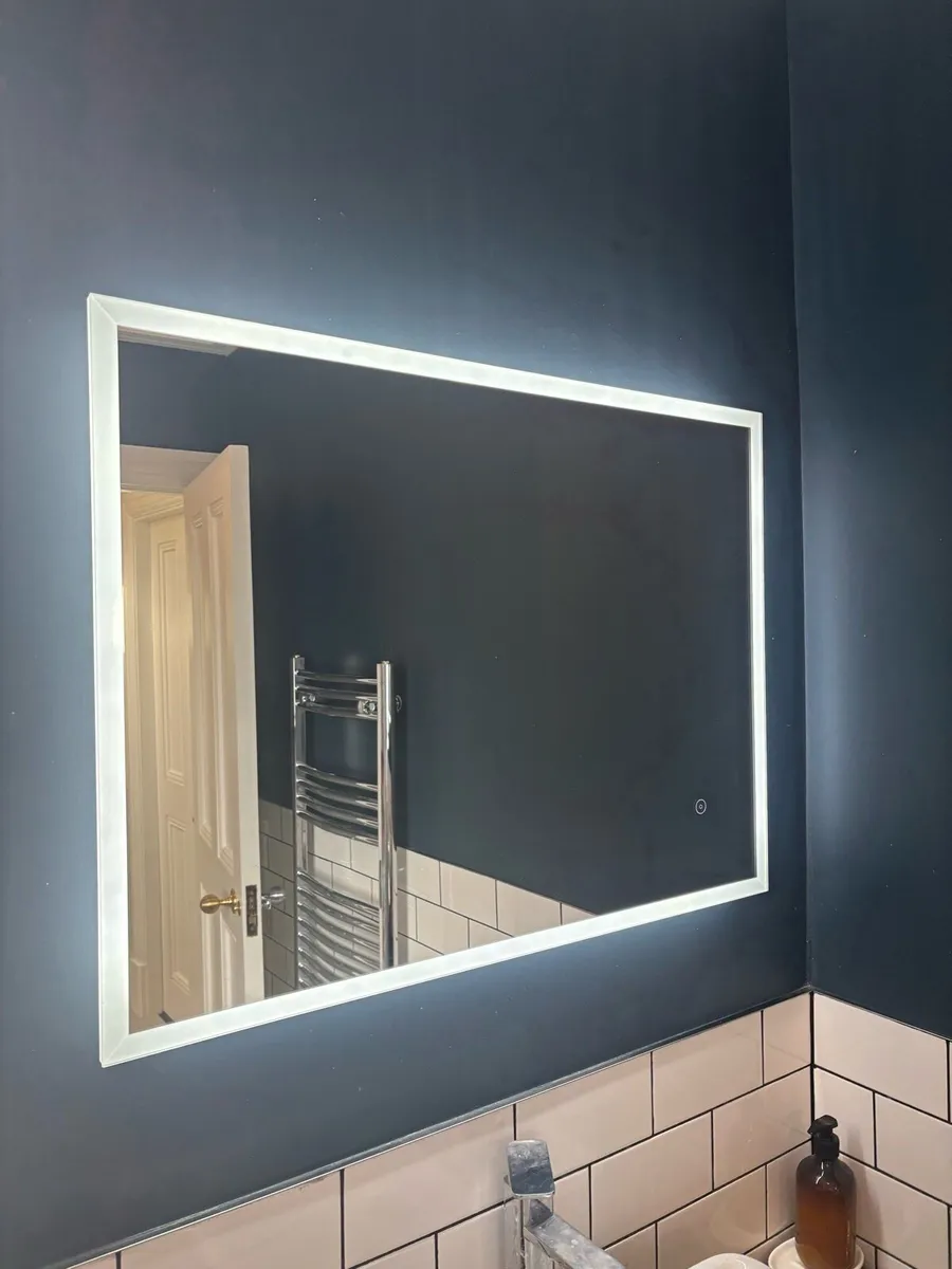 LED bathroom mirror with demister - Image 1
