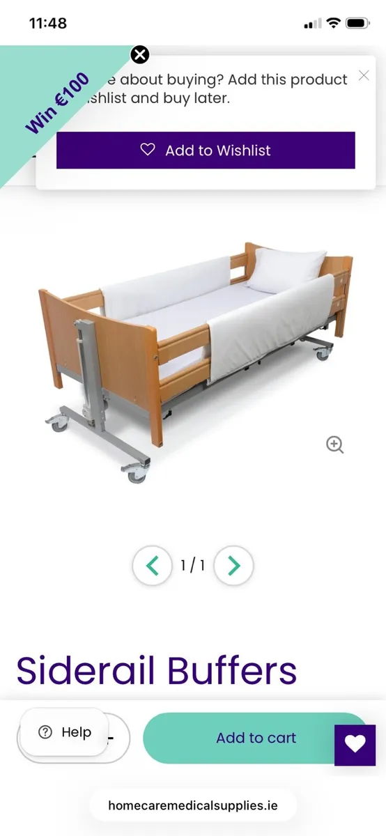 Side rail buffers for hospital bed - Image 1