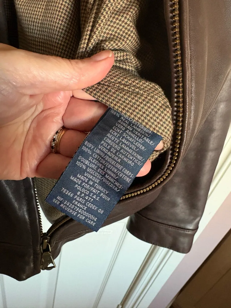 Polo Ralph Lauren leather jacket - Image 4