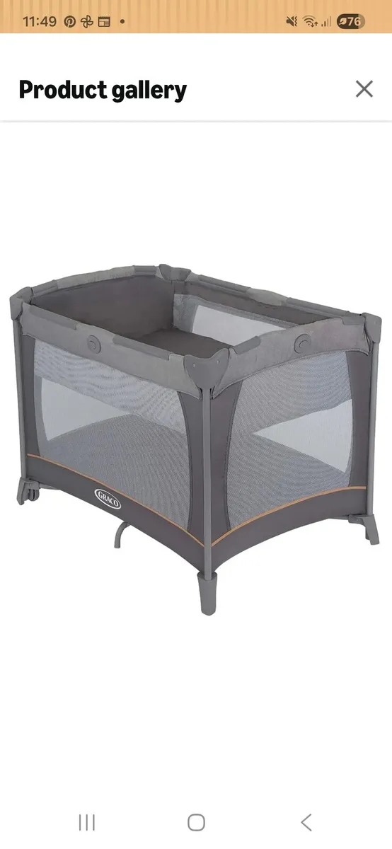 Grace travel cot - Image 1