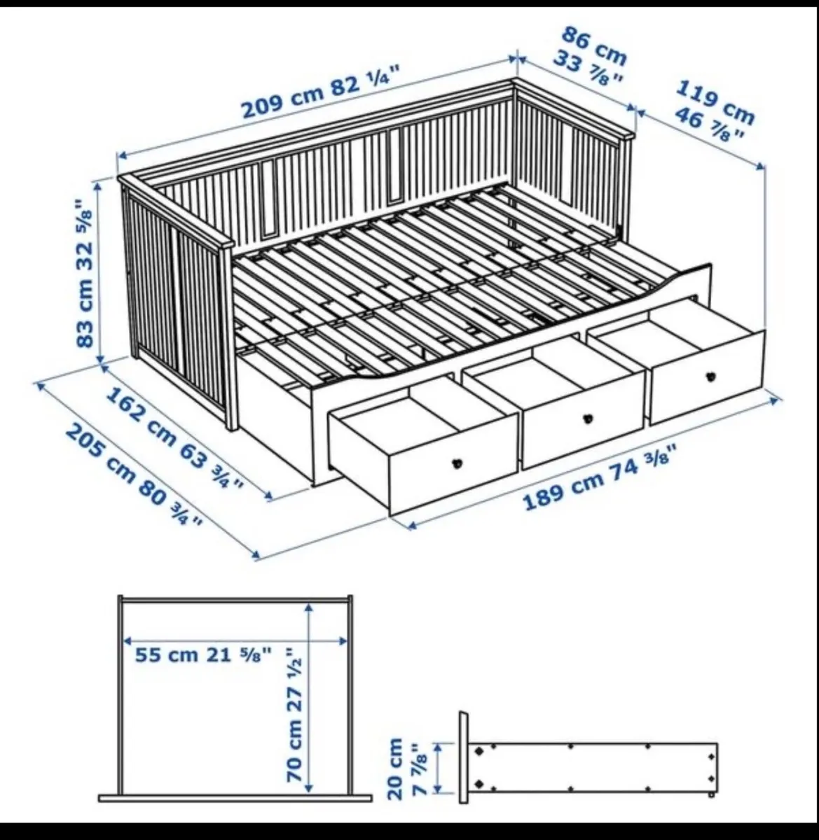 Ikea day bed - Image 2