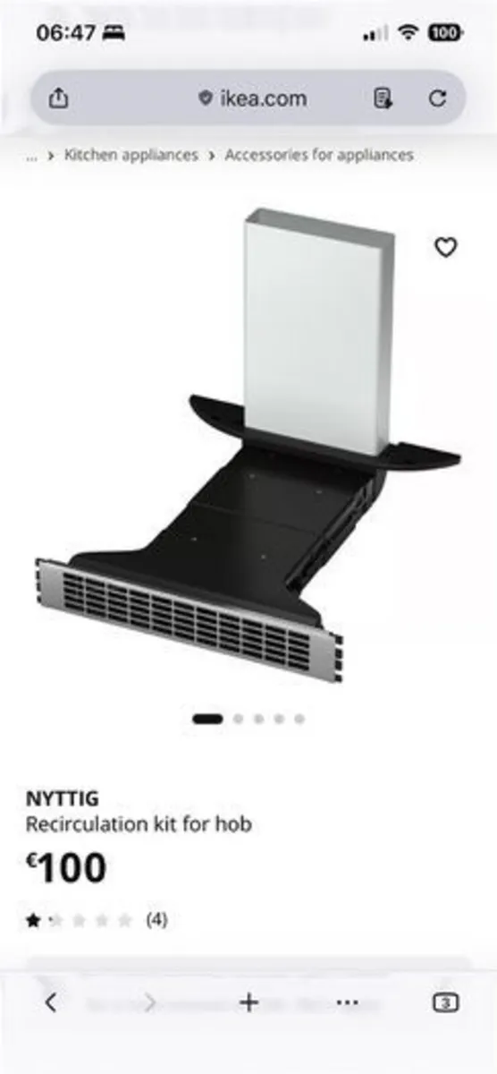 IKEA NYTTIG Hob Recirculation Kit - New & Unopened - Image 3
