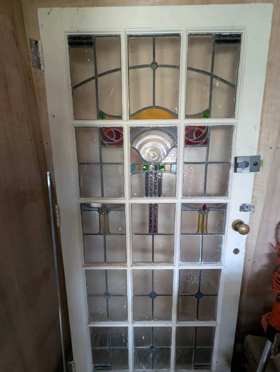 Door + stained glass - Image 1