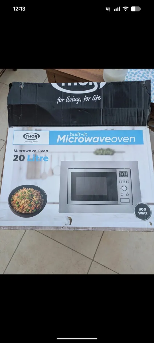 Thor 20L Built-In Combi Microwave - Stainless - Image 1
