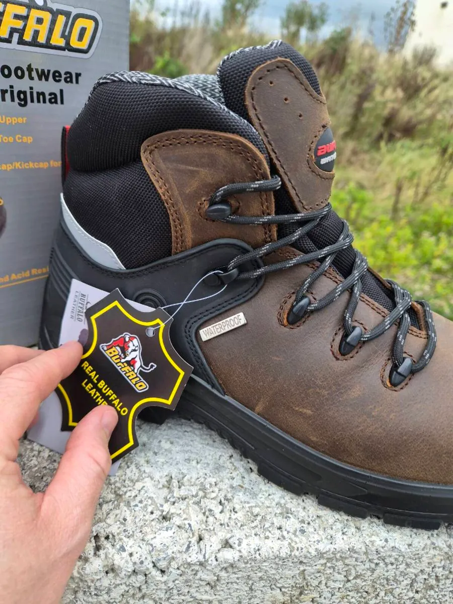 Buffalo safety boots all sizes available - Image 3