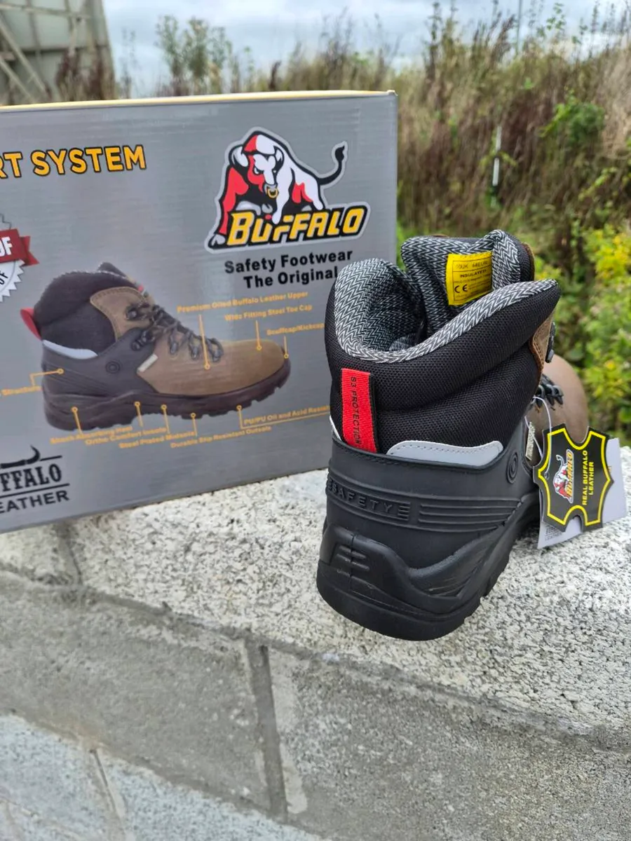 Buffalo safety boots all sizes available - Image 4