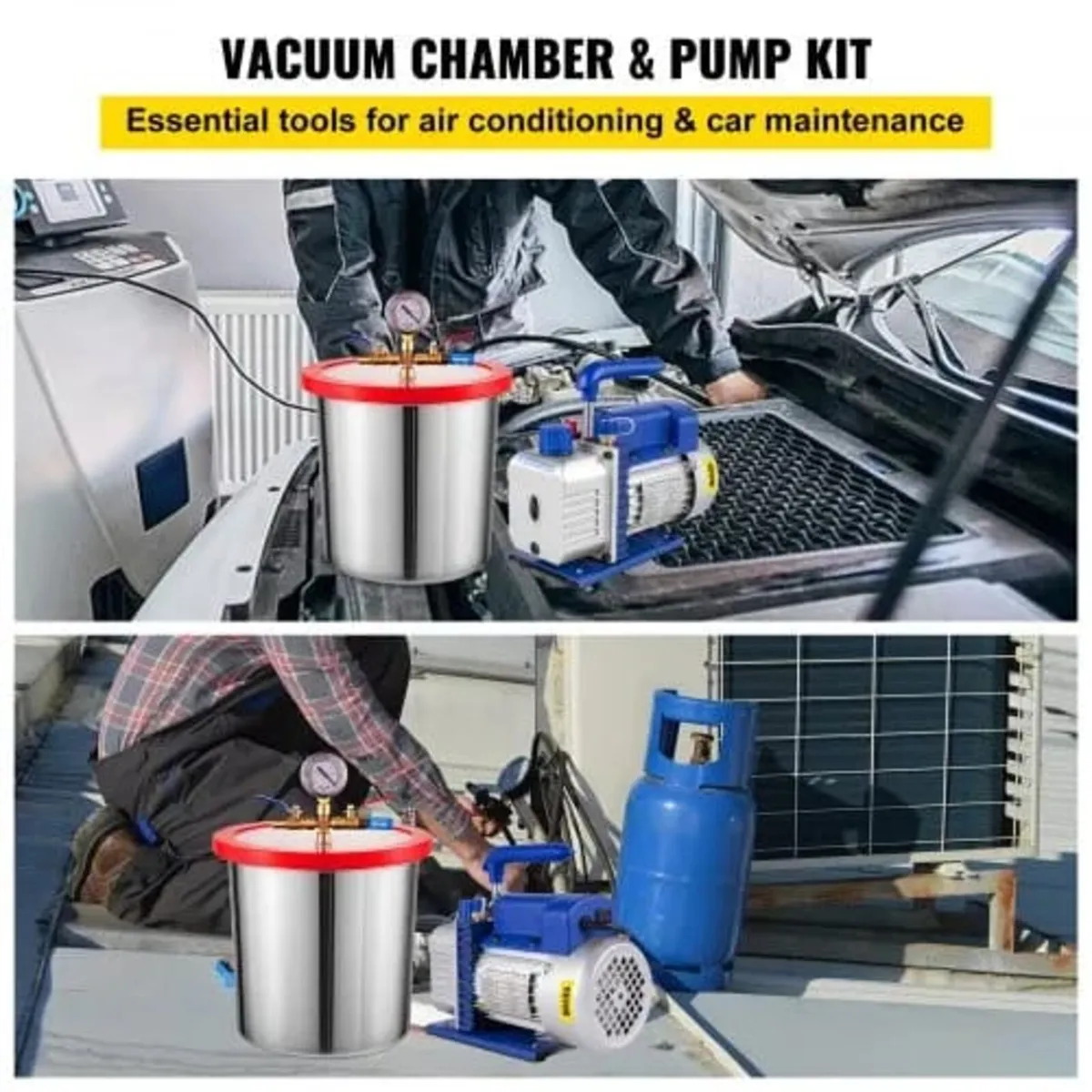 3 CFM 1/4HP Single Stage Vacuum Pump,3 Gallon(13 L - Image 3