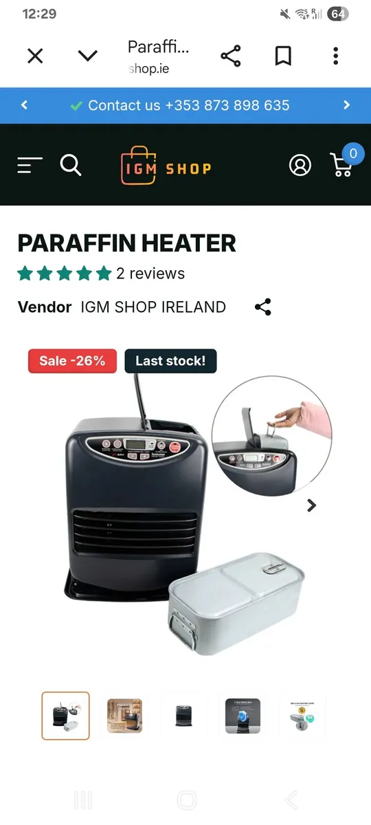 Kerosene heater and 20 litres fuel - Image 2