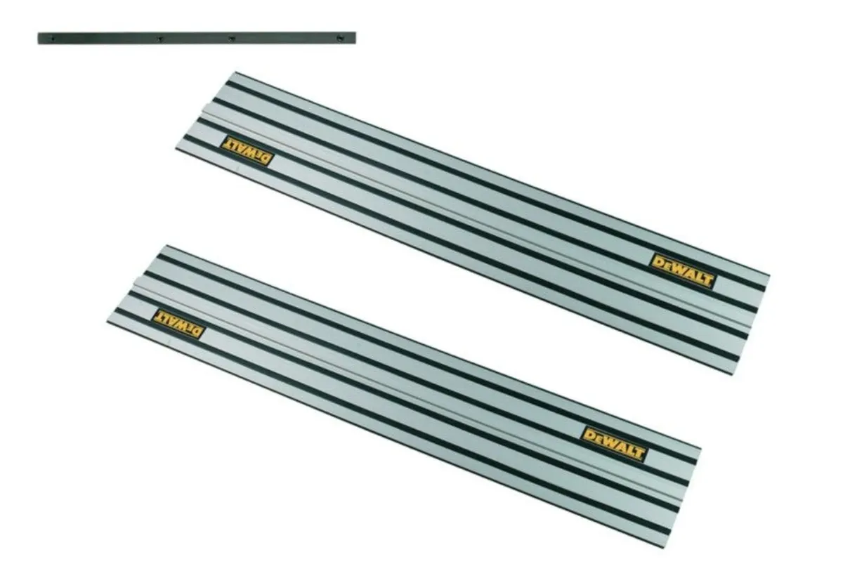 2 x DeWalt DWS5022 1.5m Guide Rail & Connector - Image 1