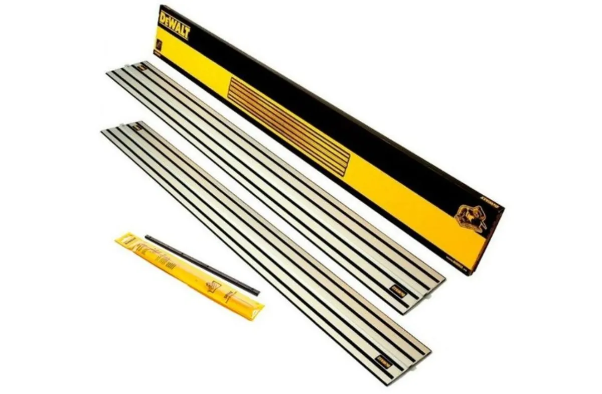 2 x DeWalt DWS5022 1.5m Guide Rail & Connector - Image 2